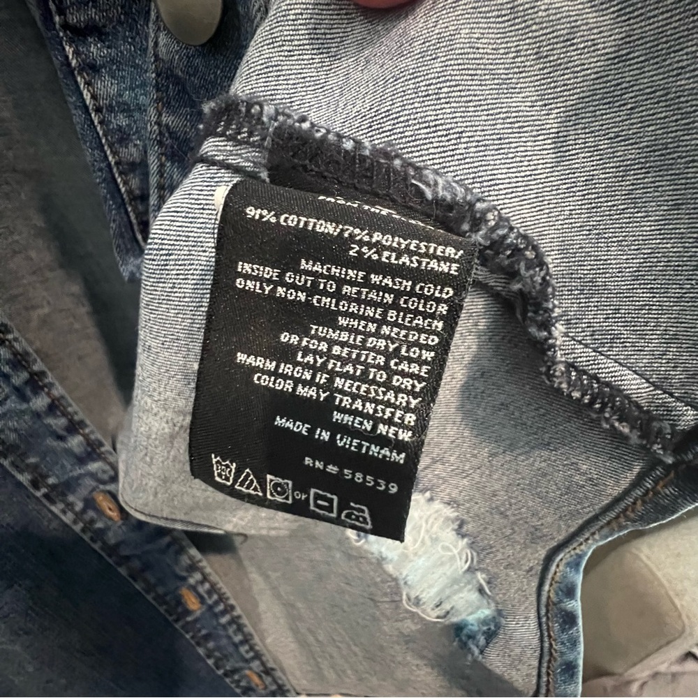 Kut From the Kloth Blue Denim Shirt Jacket - Picture 4 of 4